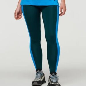 Cotopaxi Roso Tight Deep Ocean Leggings XS NWT Recycled Polyester Stretch